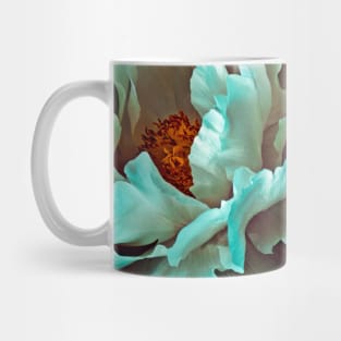 White Peony Petals Mug